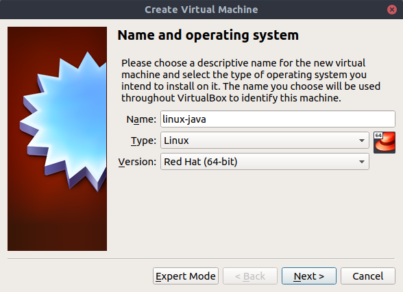 virtualbox linux image centos